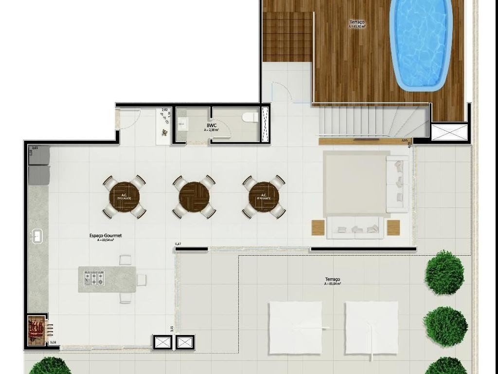 Apartamento em Pagani, Palhoça. 3 quartos, 575m². Imagem 24 de 26